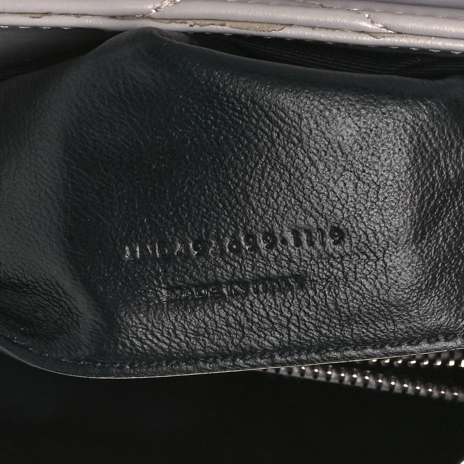 Saint Laurent Calfskin Y Quilted Monogram Small Loulou Chain Satchel Granite 8 of 11