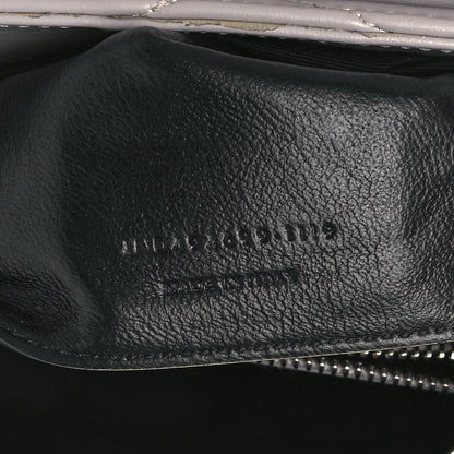 Saint Laurent Calfskin Y Quilted Monogram Small Loulou Chain Satchel Granite 8 of 11