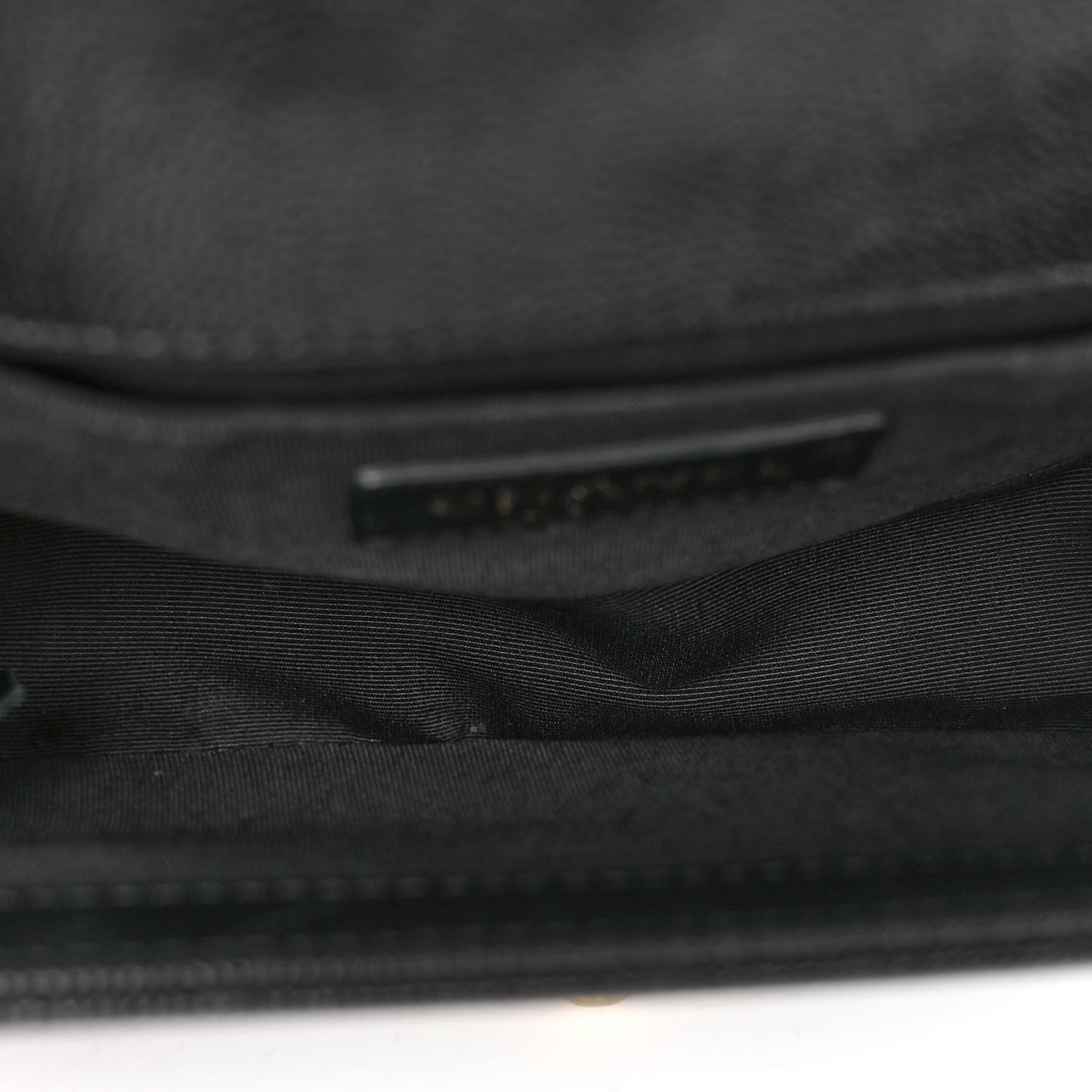 Caviar Quilted Small Boy Flap Black