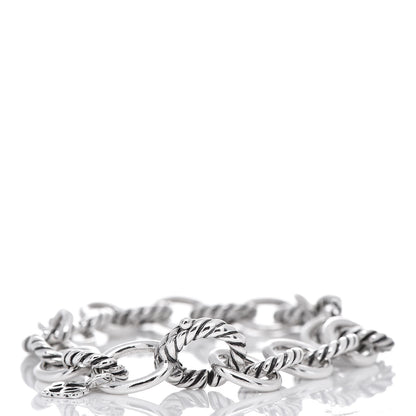 David Yurman Sterling Silver 10mm Medium Oval Link Bracelet 3 of 4