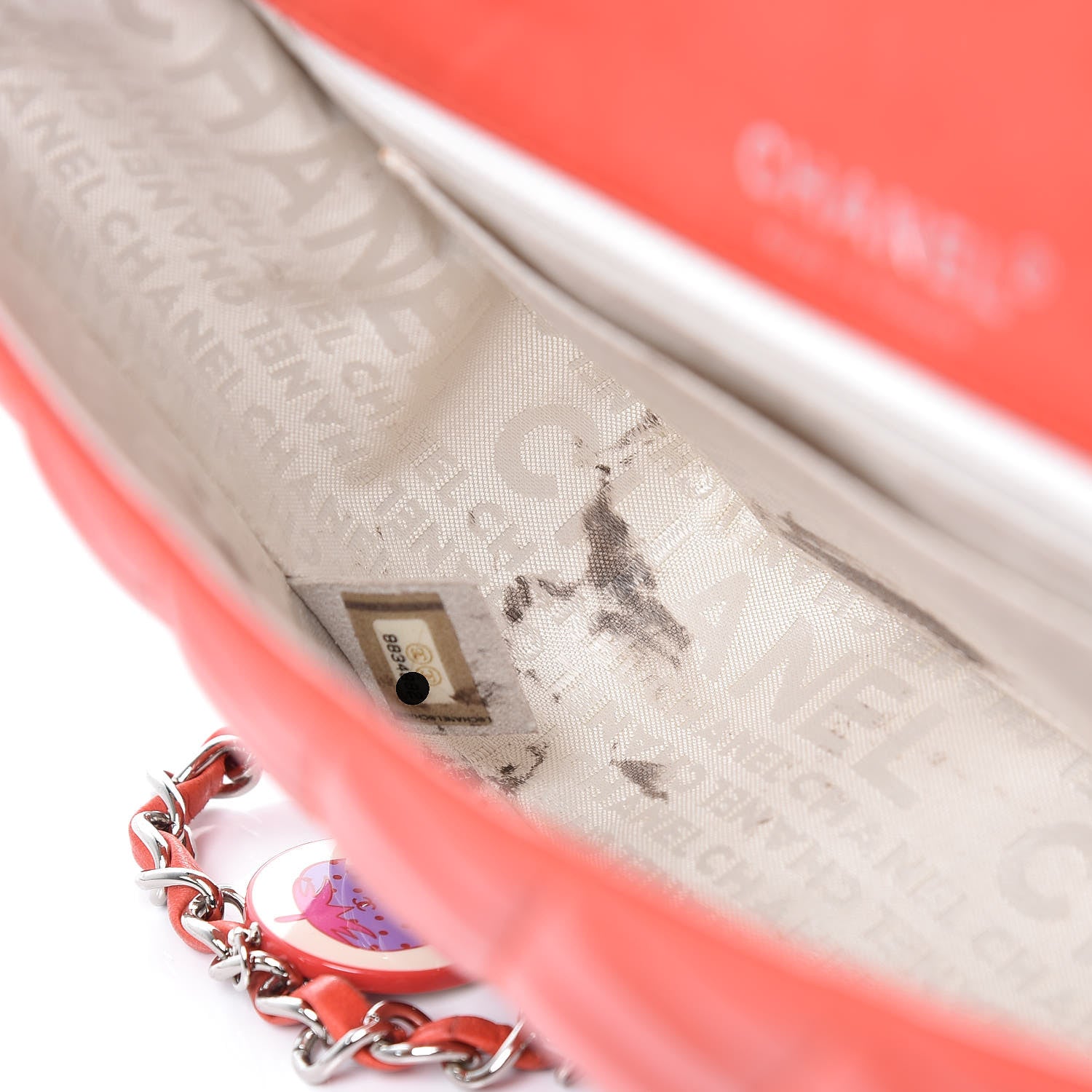 Chanel Lambskin Quilted Medium Ladybug Flap Red 8 of 15