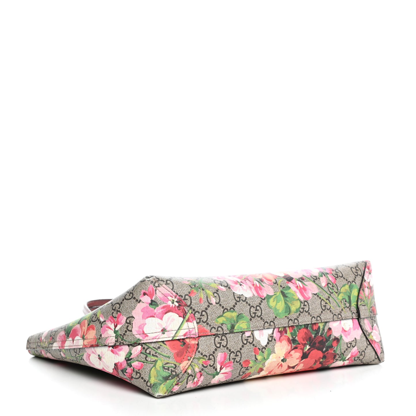 GG Supreme Monogram Blooms Small Reversible Tote Beige Multicolor Dry Rose