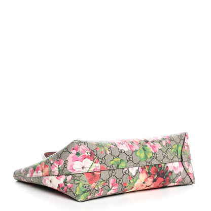 Gucci GG Supreme Monogram Blooms Small Reversible Tote Beige Multicolor Dry Rose 4 of 18