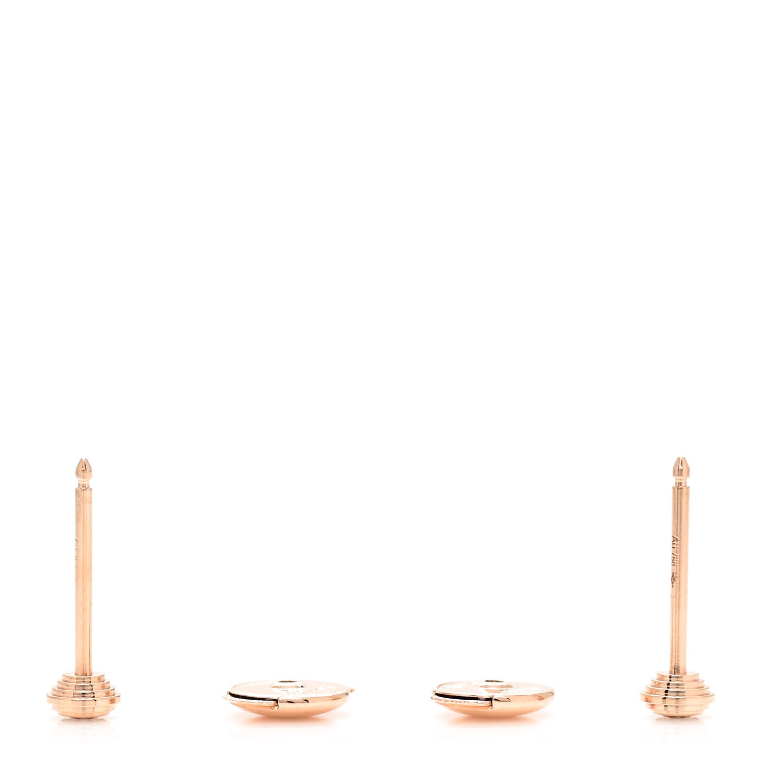 Cartier 18K Pink Gold Diamond XS D'Amour Earrings 3 of 6