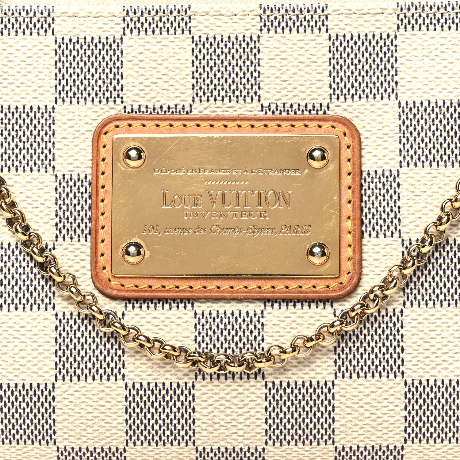 Louis Vuitton Damier Azur Eva Clutch 7 of 9