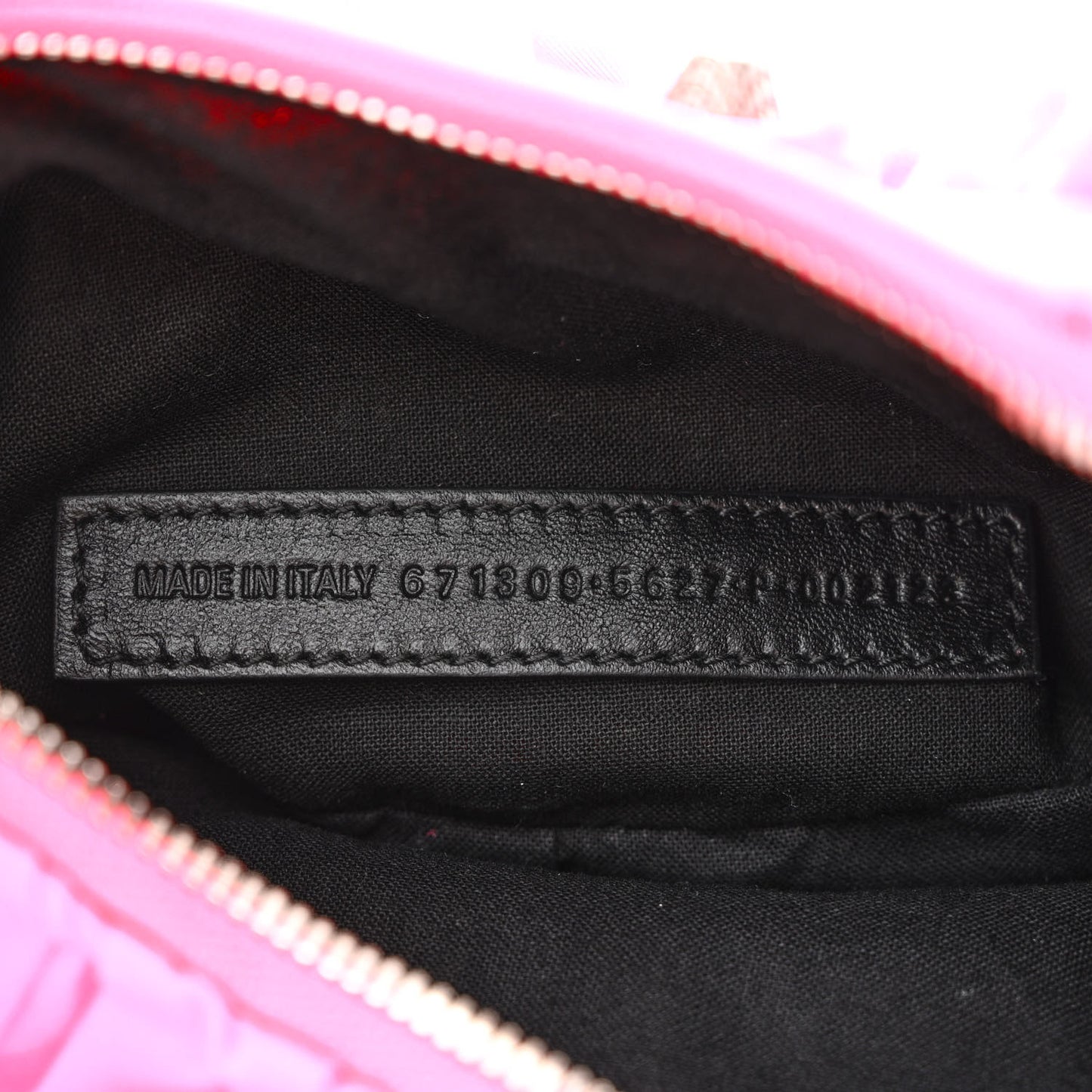 Ruffled Jersey Le Cagole Shoulder Bag XS Fluo Pink