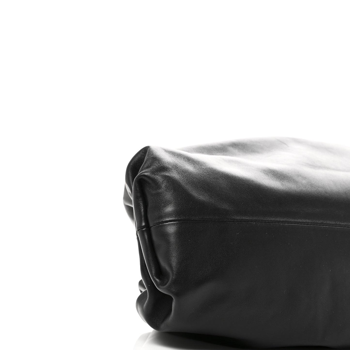 Smooth Butter Calf The Pouch Oversized Clutch Black