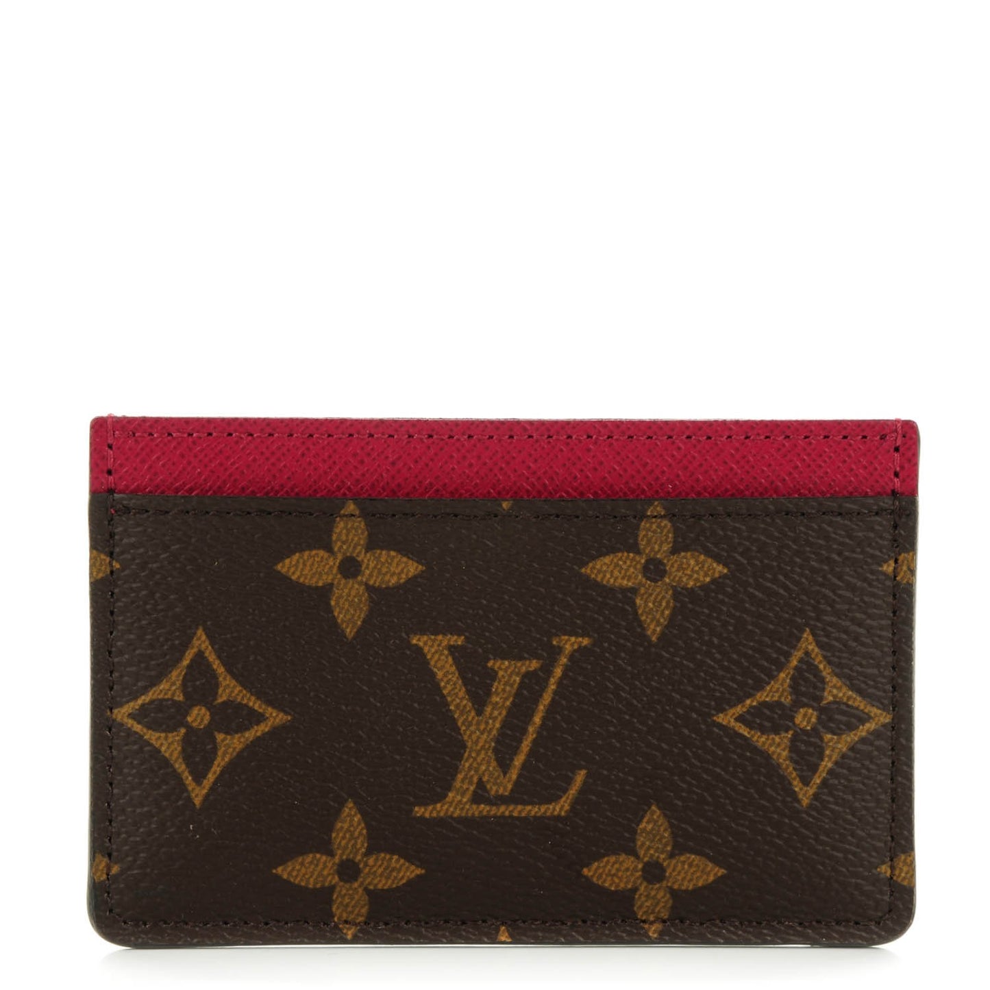 Monogram Card Holder Fuchsia