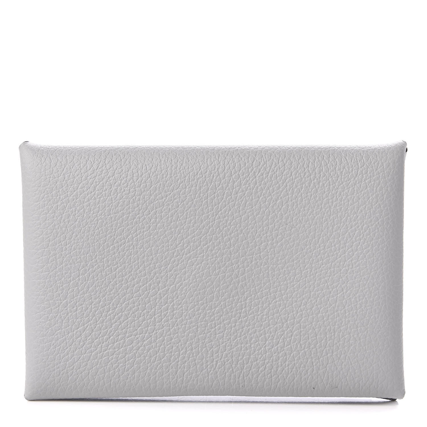 Hermes Evercolor Calvi Card Case Bleu Glacier 1 of 7