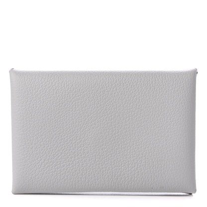 Hermes Evercolor Calvi Card Case Bleu Glacier 1 of 7