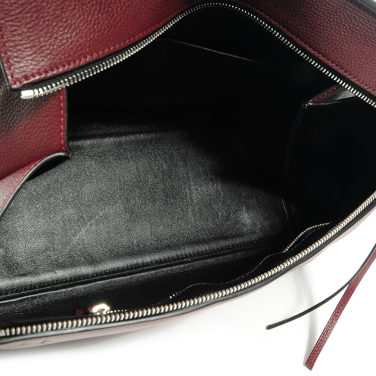 Celine Grained Calfskin Medium Edge Shoulder Bag Blood 7 of 9
