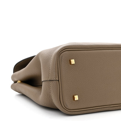 Moynat Taurillon Blush Calfskin Gabby PM Taupe 8 of 9
