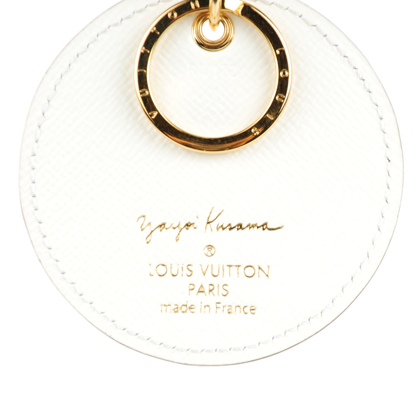 Monogram Kusama Town Key Ring White