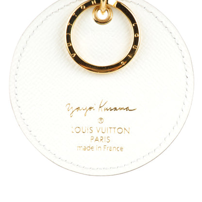 Louis Vuitton Monogram Kusama Town Key Ring White 3 of 6