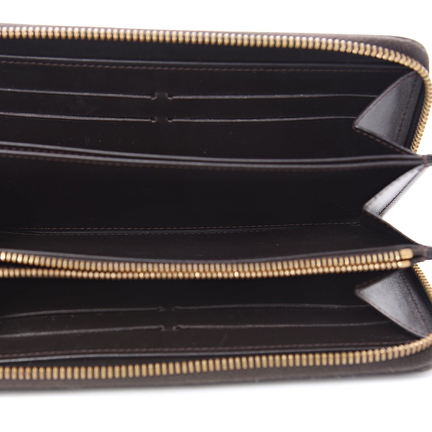 Louis Vuitton Vernis Zippy Wallet Terre D'Ombre 4 of 9