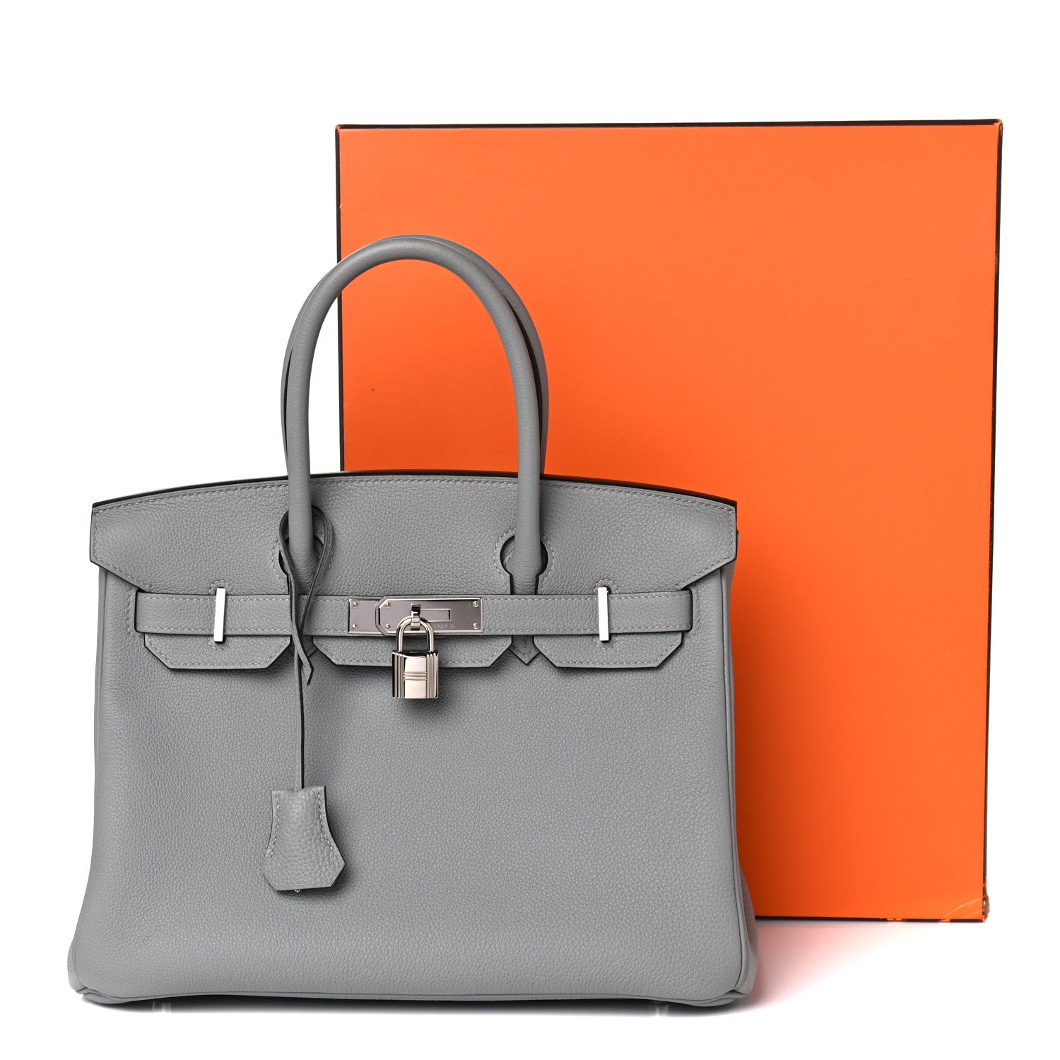 Hermes Togo Birkin 30 Gris Mouette 12 of 12