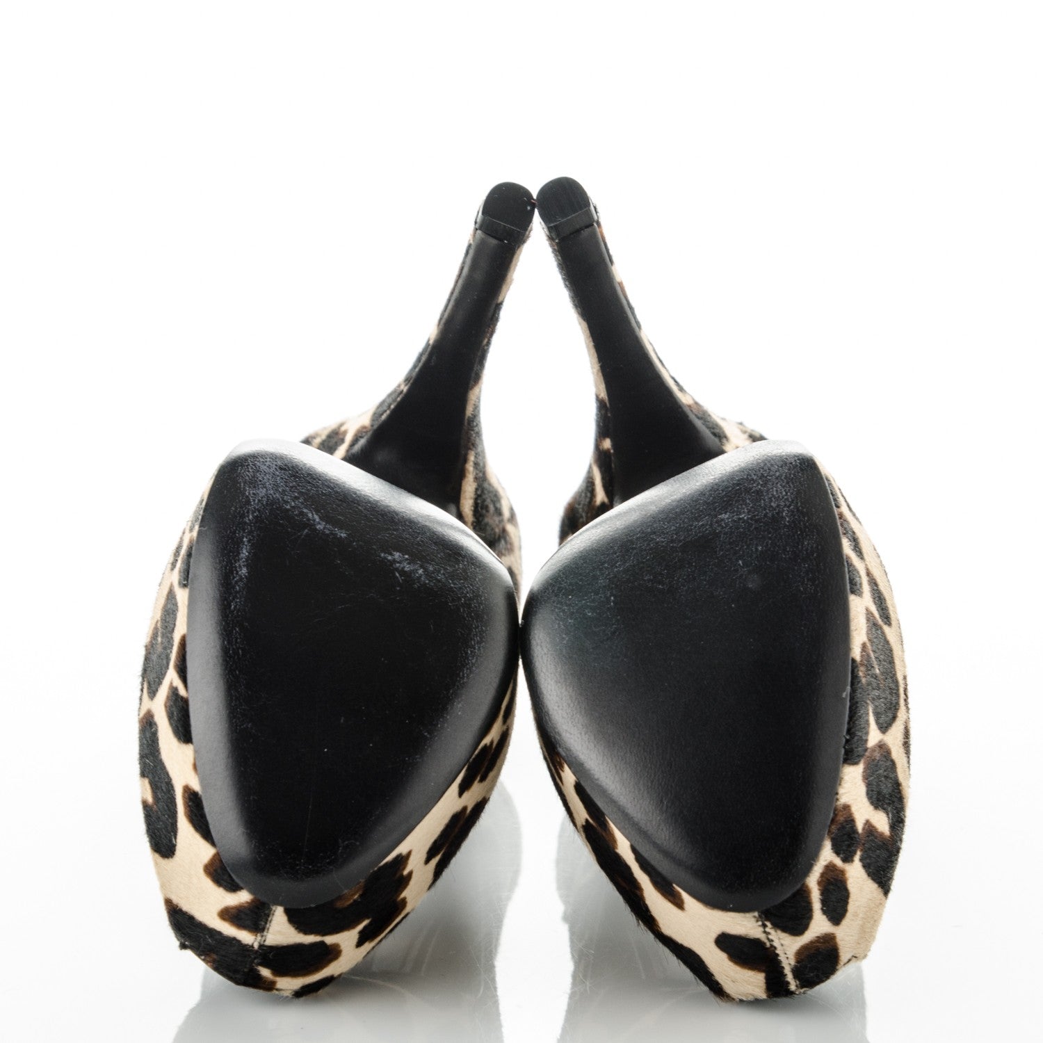 Louis Vuitton Pony Hair Oh Really Peep Toe Pumps 36 Leopard 5 of 9