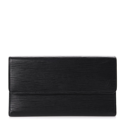 Louis Vuitton Epi Porte Tresor International Wallet Black 1 of 7