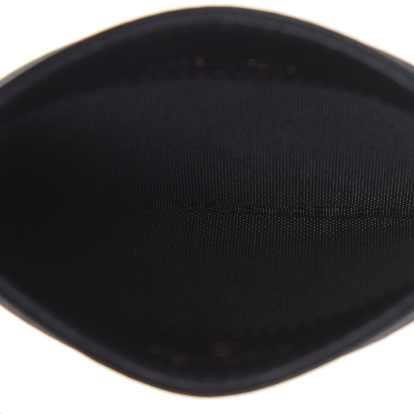 Lambskin Camellia Embossed Card Holder Black Gold