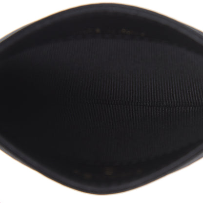 Chanel Lambskin Camellia Embossed Card Holder Black Gold 5 of 9
