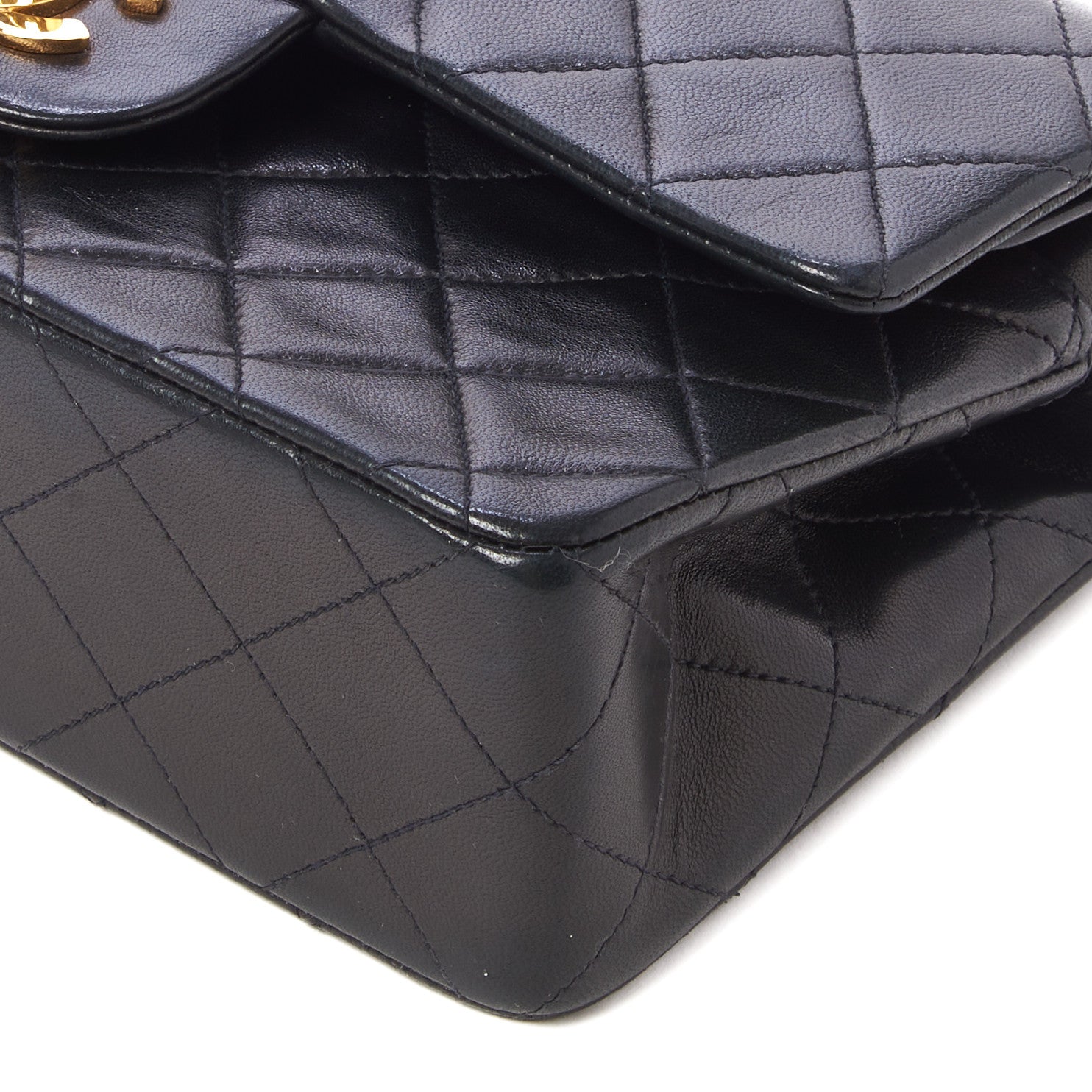 Chanel Lambskin Quilted Small Double Flap Black 5 of 10