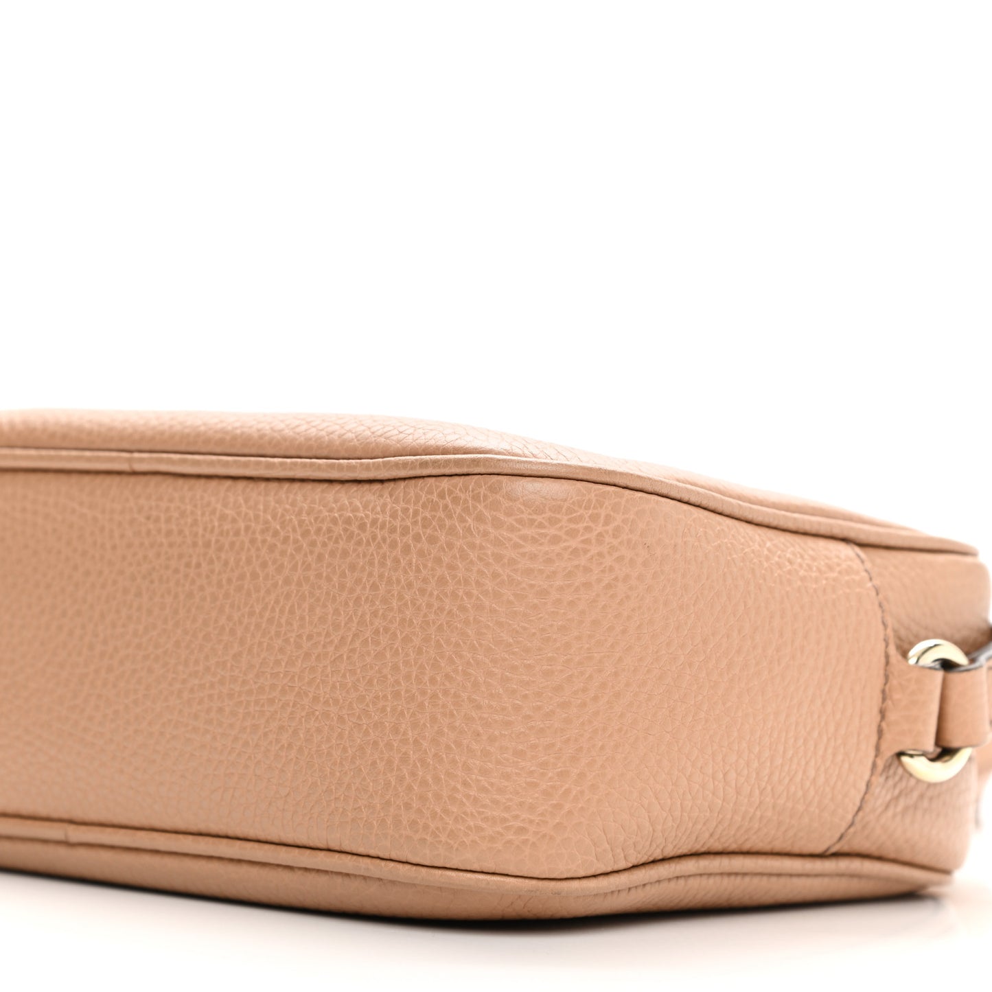 Pebbled Calfskin Small Soho Disco Bag Camelia