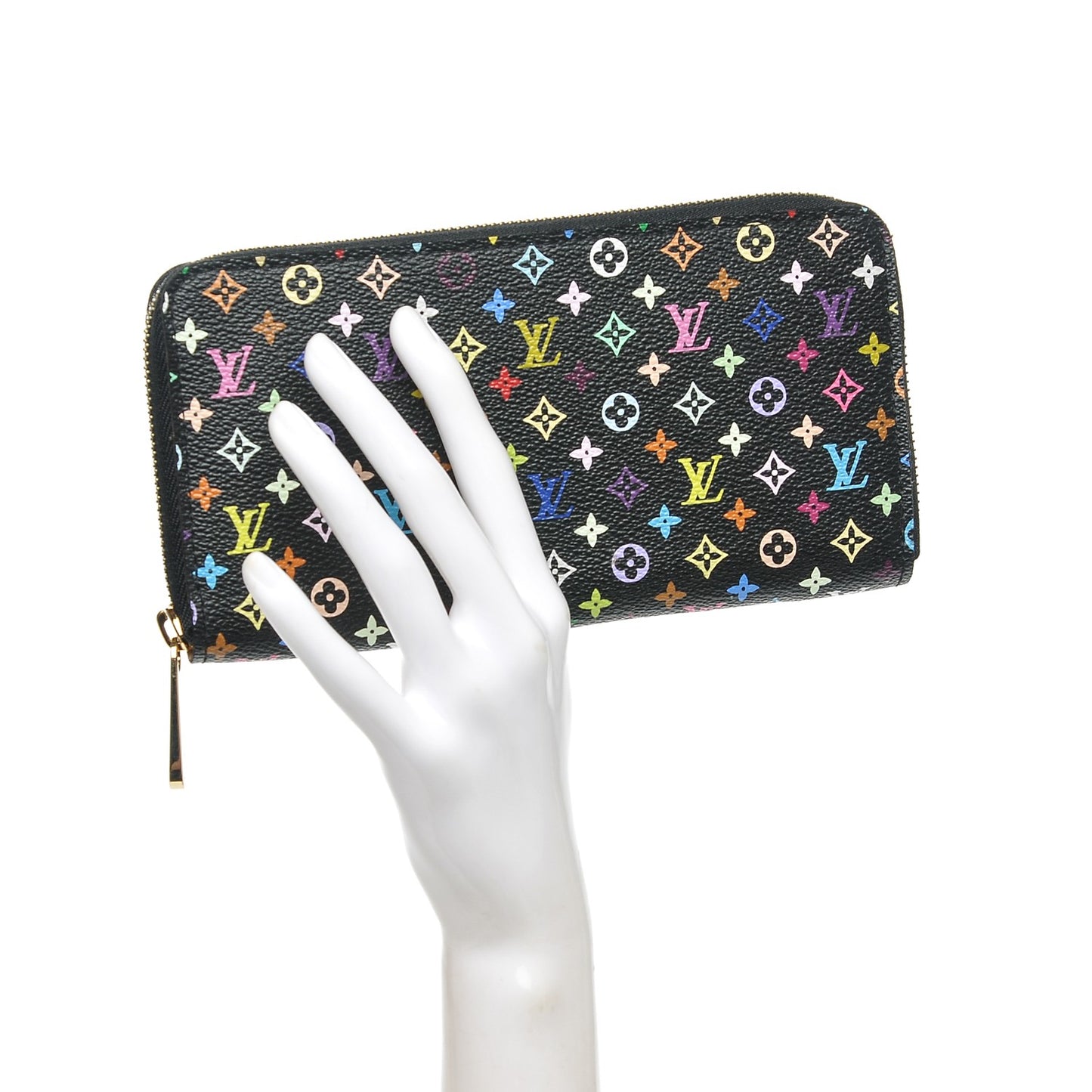 Monogram Multicolor Zippy Wallet Black
