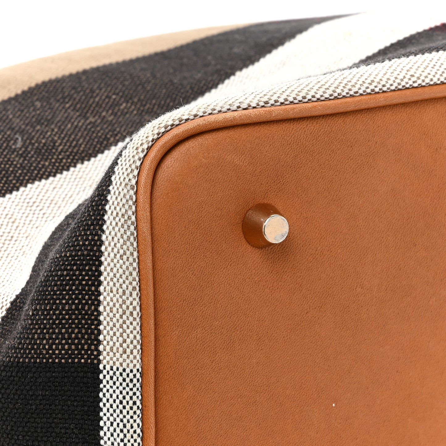 Canvas Mega Check Medium Ashby Hobo Saddle Brown