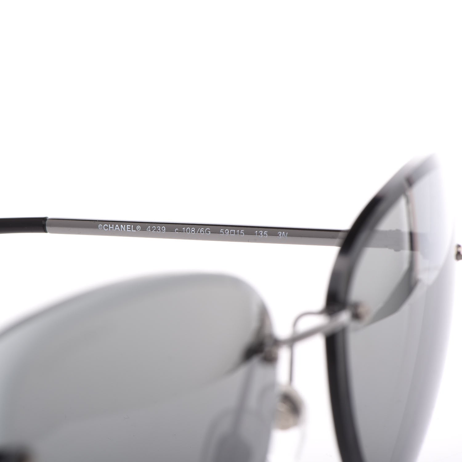 Chanel Mirrored Pilot Sunglasses 4239 Silver 6 of 7
