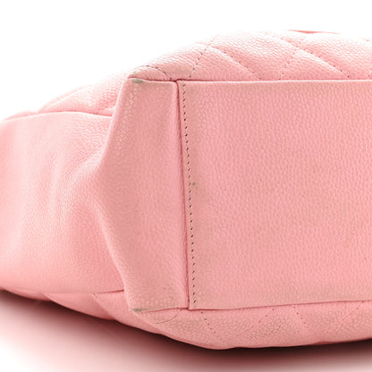 Chanel Caviar Quilted Petit Shopping Tote PST Pink 10 of 17