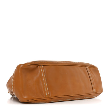 Prada Calfskin Studded Shoulder Bag  Caramel 4 of 9