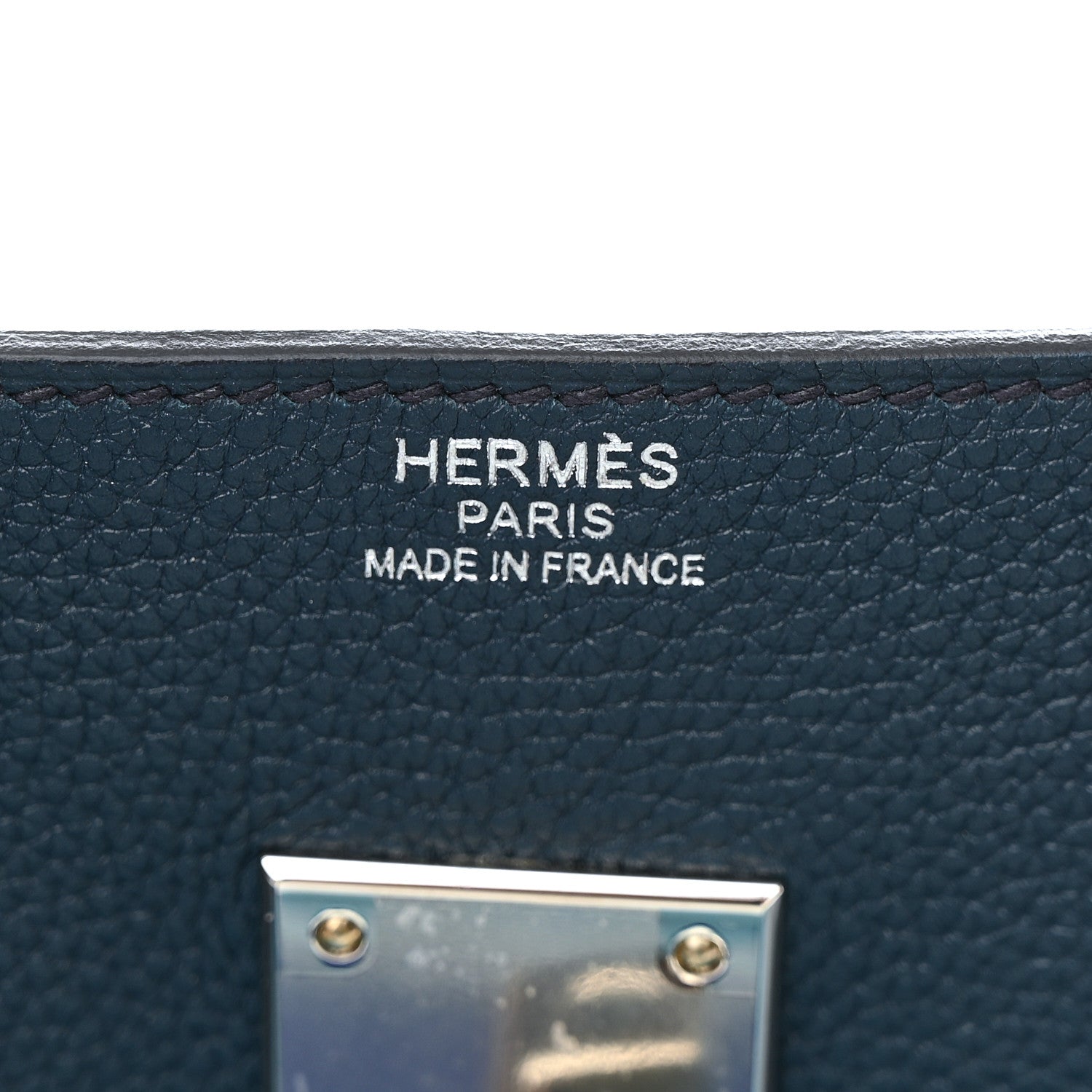 Hermes Togo HAC Endless Road Birkin 50 Bleu de Prusse 6 of 13
