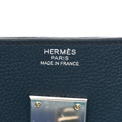 Hermes Togo HAC Endless Road Birkin 50 Bleu de Prusse 6 of 13