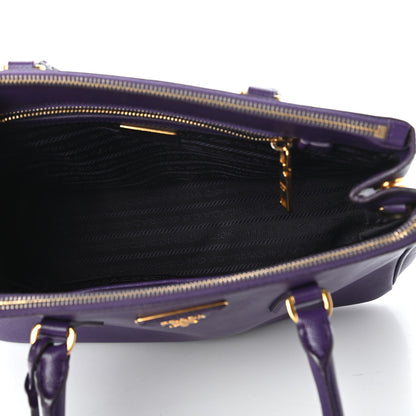 Prada Saffiano Small Galleria Double Zip Tote Viola 5 of 12