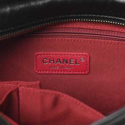 Chanel Aged Calfskin Quilted Small Gabrielle Hobo Black 5 of 9