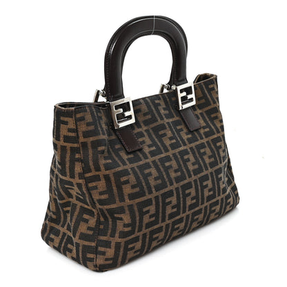 Fendi Zucca Small Holdall Tote Tobacco 3 of 9