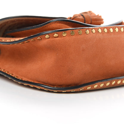 Chloe Suede Calfskin Braided Mini Hudson Shoulder Bag Caramel 9 of 15
