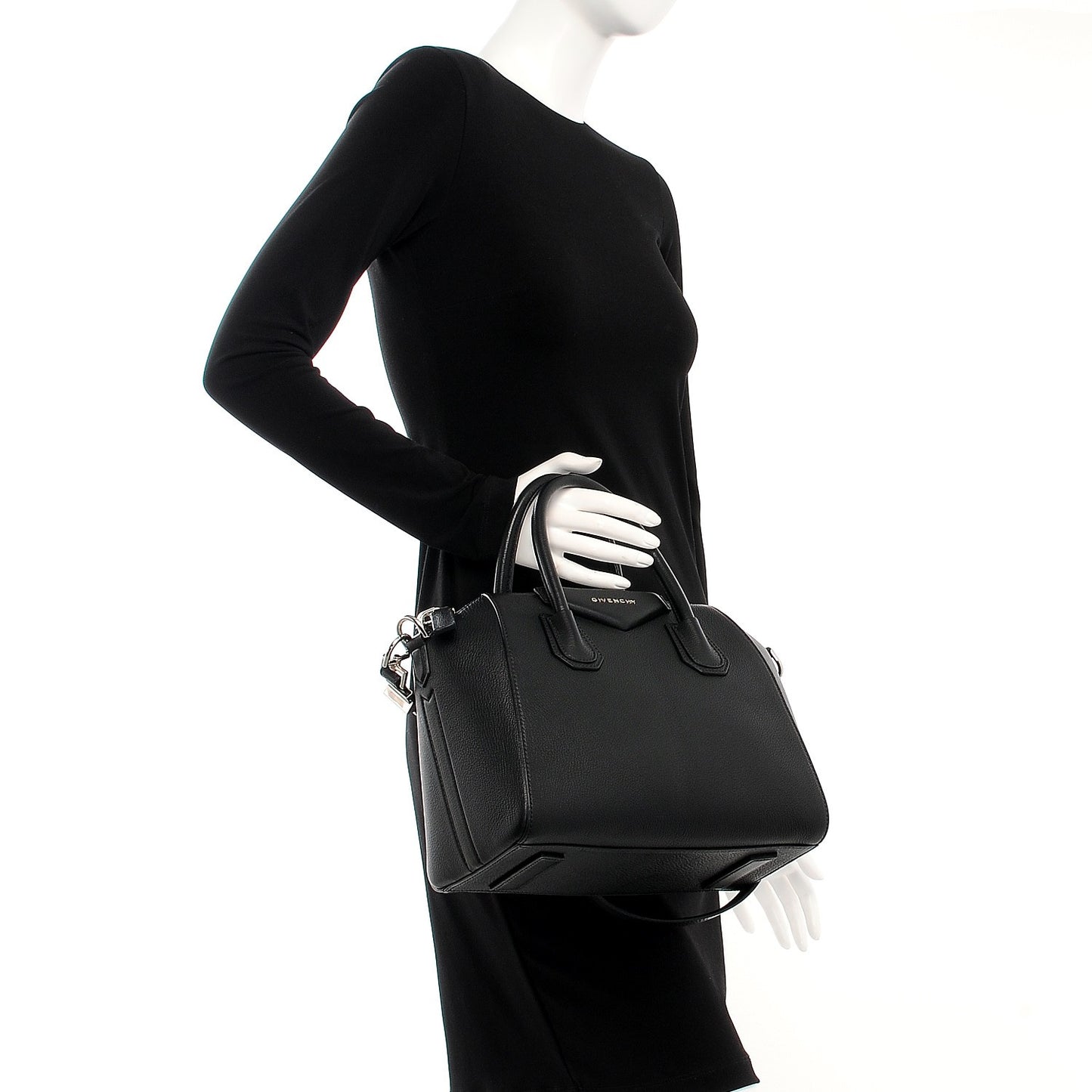 Sugar Goatskin Small Antigona Black