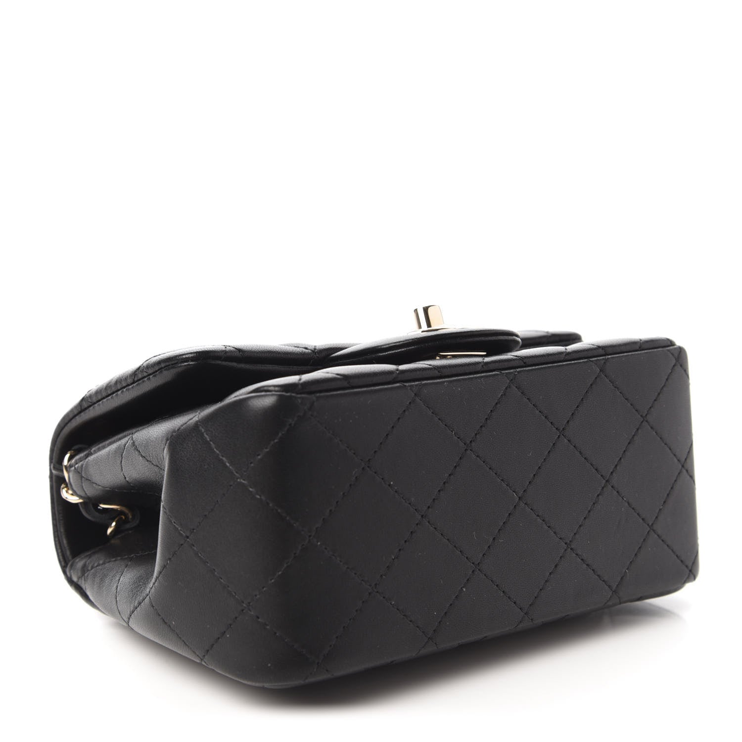 Chanel Lambskin Quilted Mini Square Flap Black 4 of 11