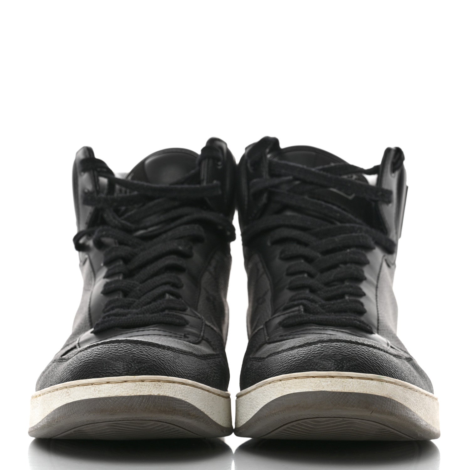 Louis Vuitton Calfskin Monogram Eclipse Mens Rivoli High Top Sneakers 12 Black Grey 2 of 8