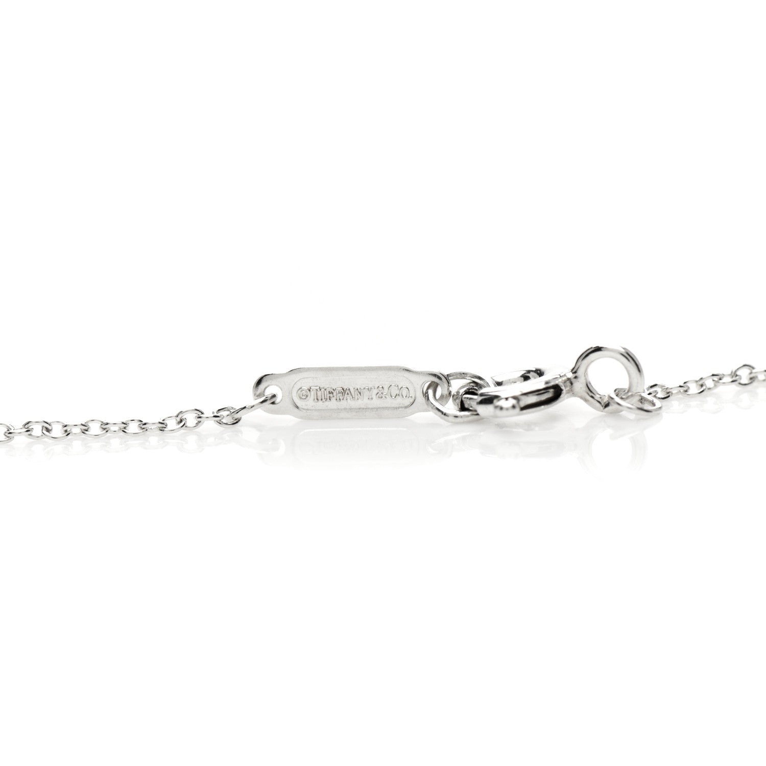 Tiffany Sterling Silver Atlas Bar Pendant Necklace 4 of 4