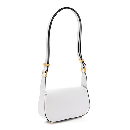 Valentino Garavani Calfskin Small Vlogo Chain Shoulder Bag Optic White 3 of 10