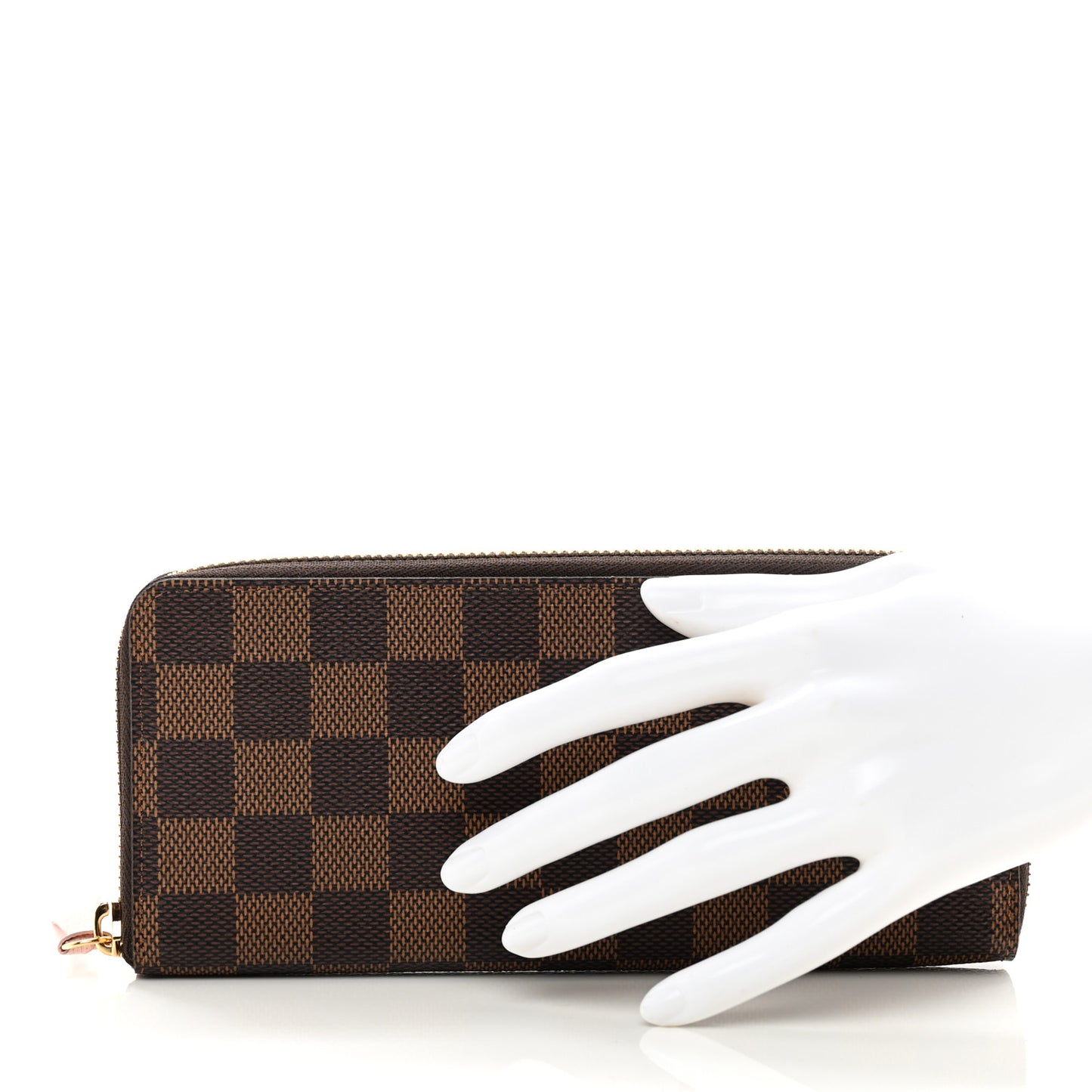 Damier Ebene Clemence Wallet Rose Ballerine