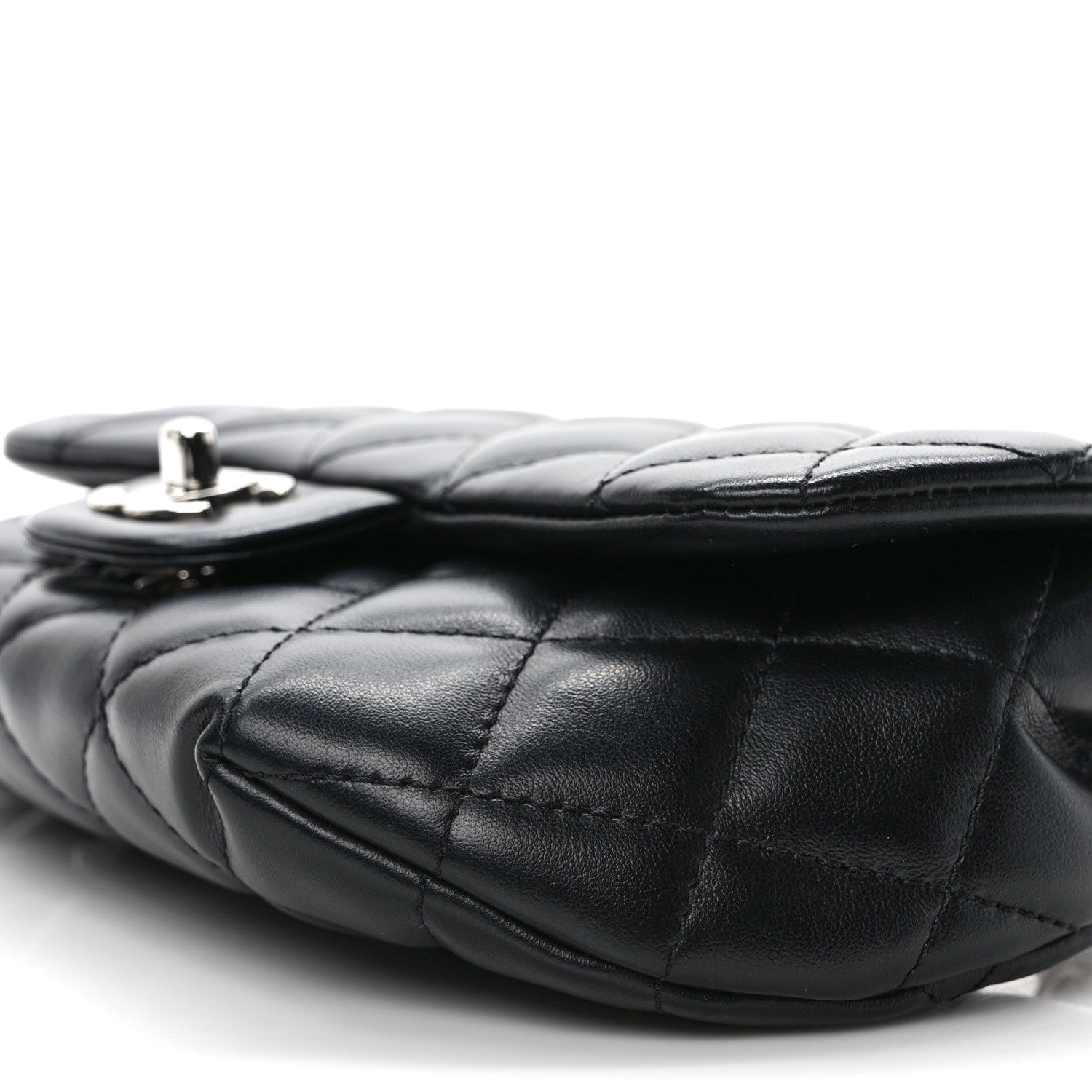 Chanel Calfskin Quilted CC Uniform Flap Belt Bag Black 9 of 10