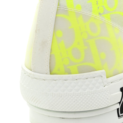Christian Dior Technical Canvas Oblique Mens B23 High Top Sneakers 44 Yellow 5 of 13