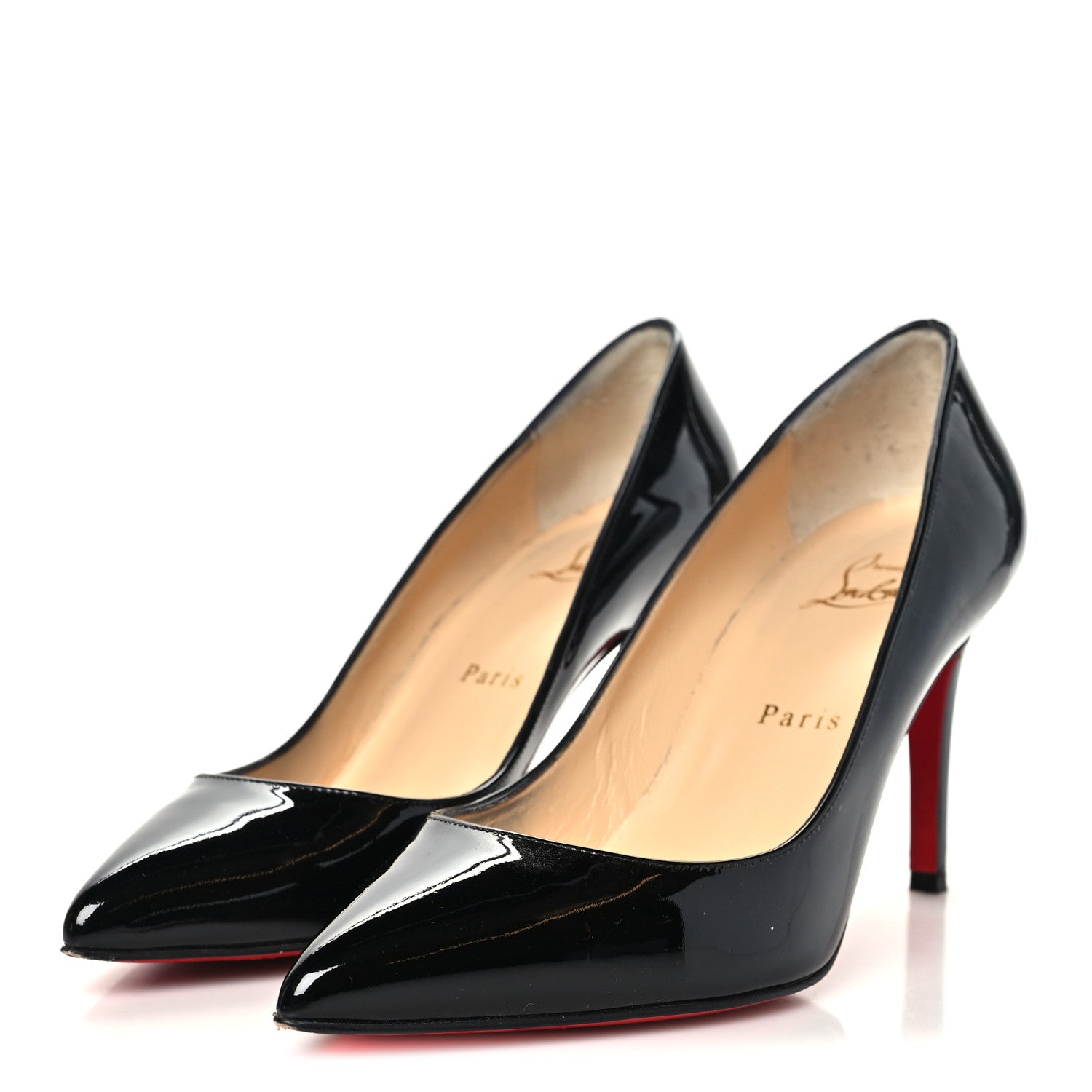 Christian Louboutin Patent Pigalle Follies 85 Pumps 36.5 Black 4 of 8