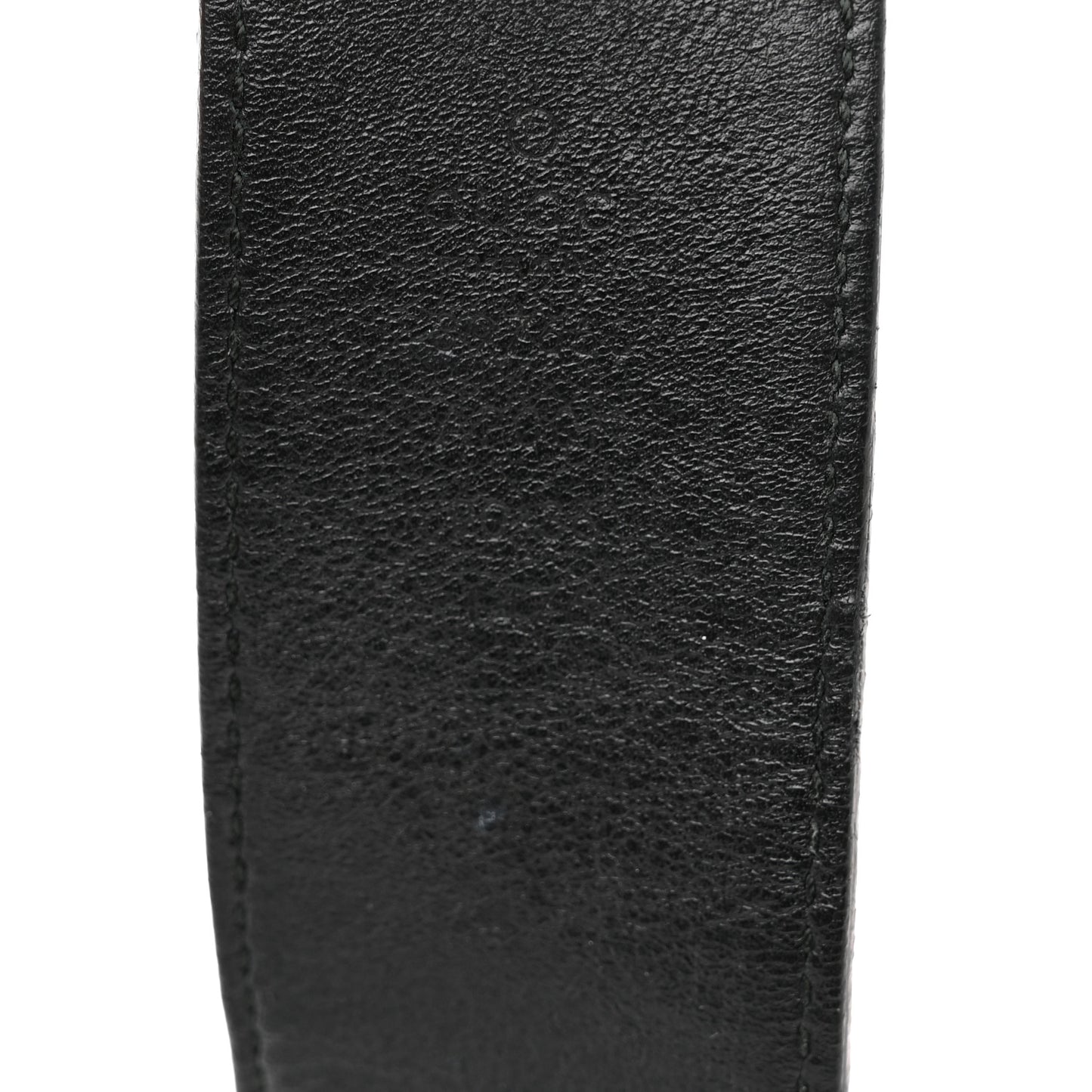 Moon Calfskin Nickel Double G 40mm Belt 90 36 Black