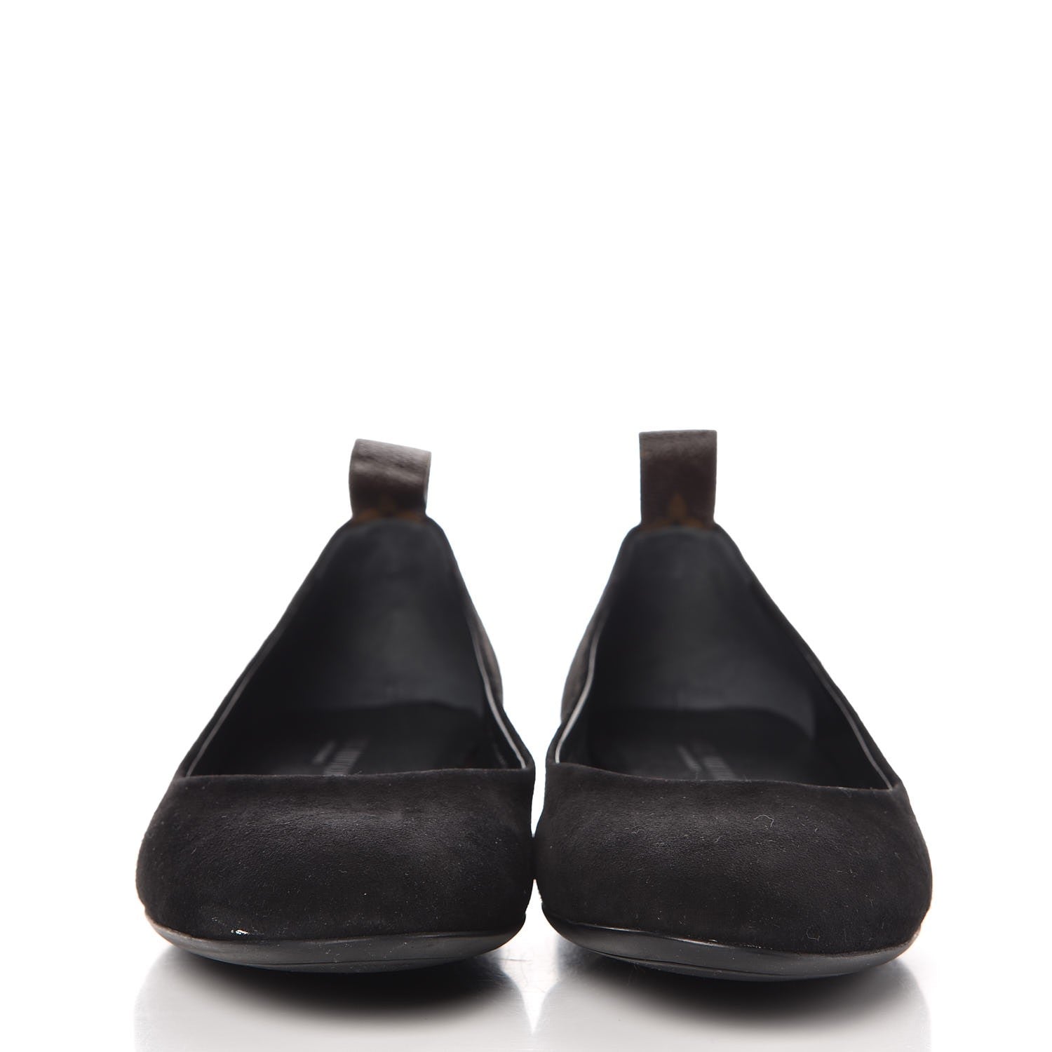 Louis Vuitton Suede Monogram Uniformes Ballet Flats 36 Black 2 of 8