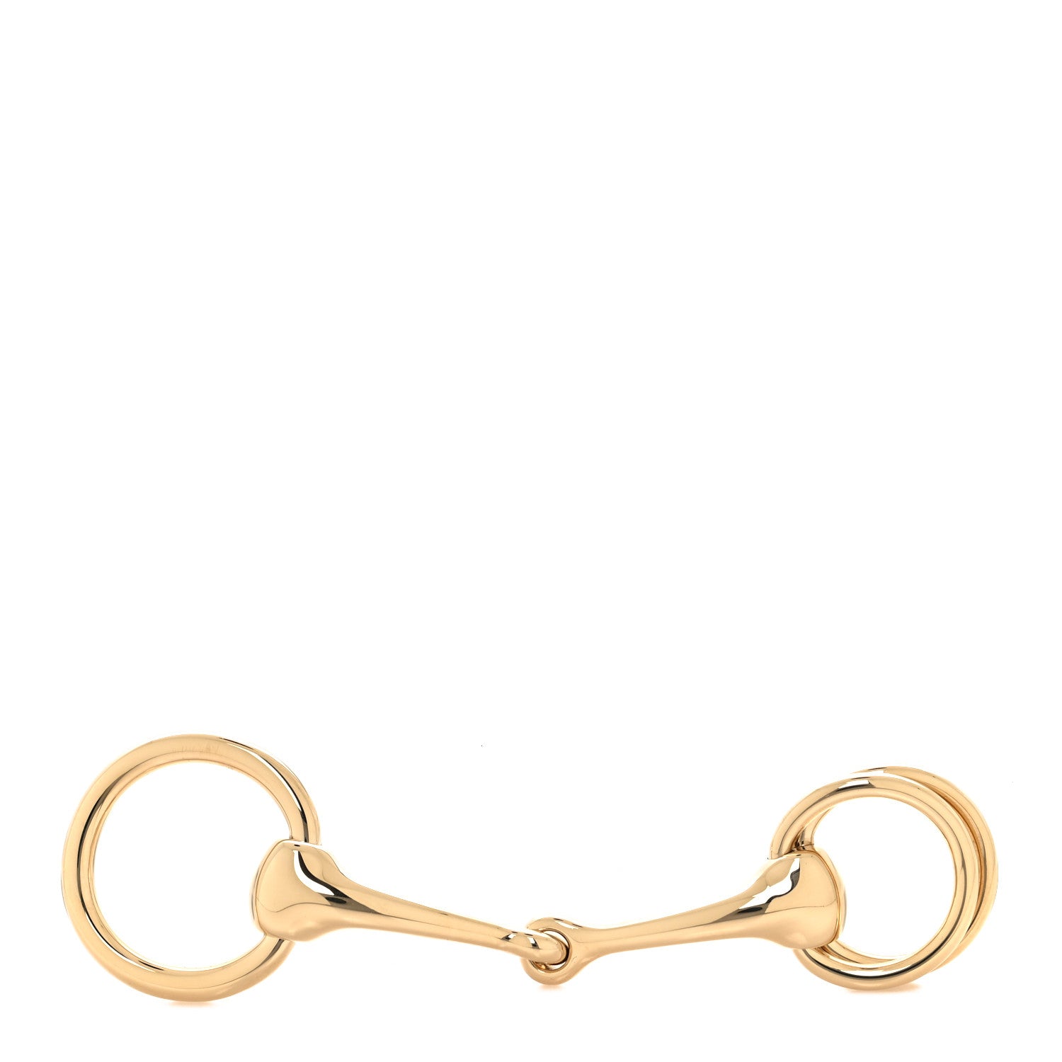Hermes Permabrass Mors Scarf Ring Gold 1 of 4