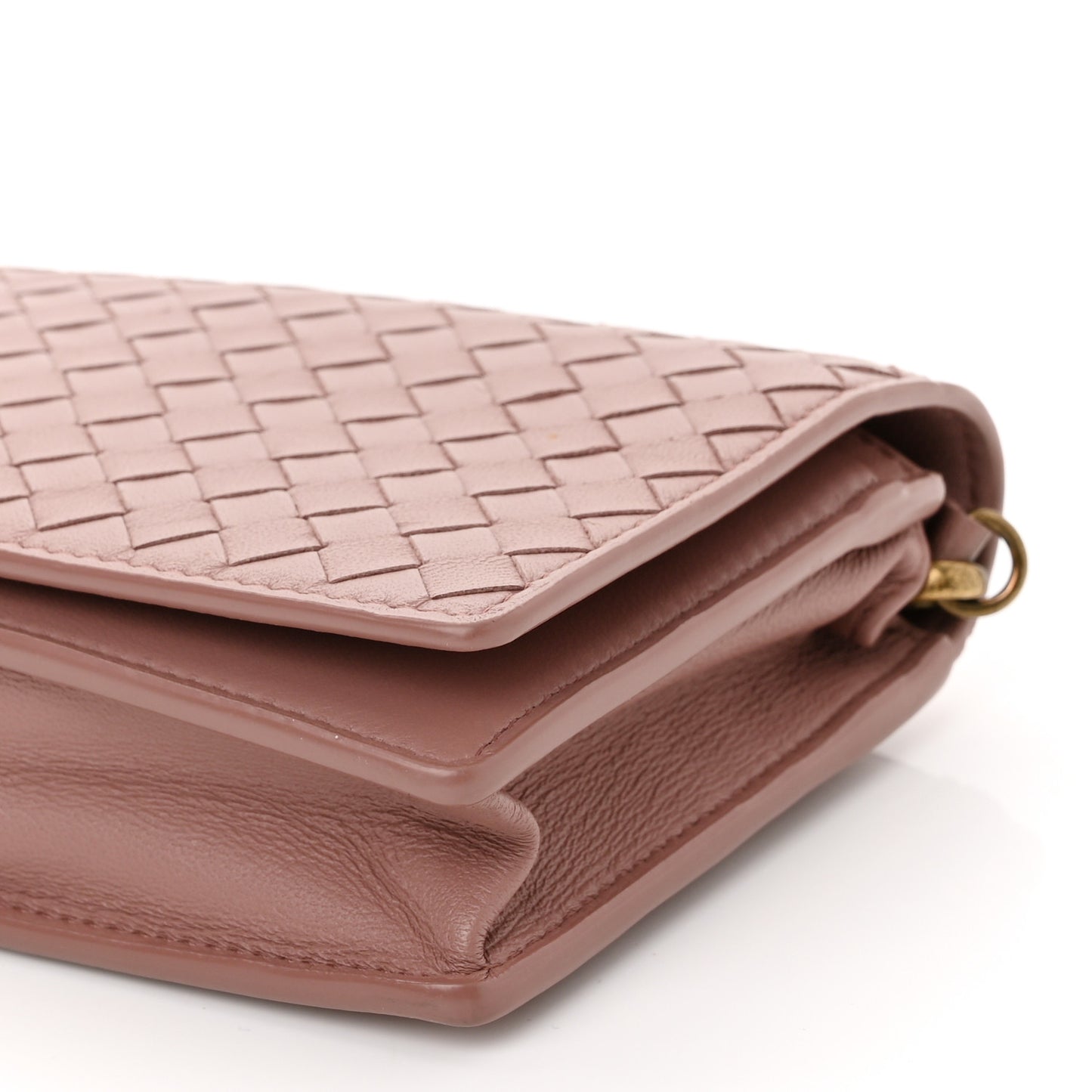 Nappa Intrecciato Continental Wallet on Chain Violet
